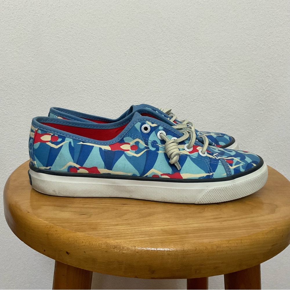 Sperry Women's Seacoast Swimmer Blue Slip On Sneaker Size 6M